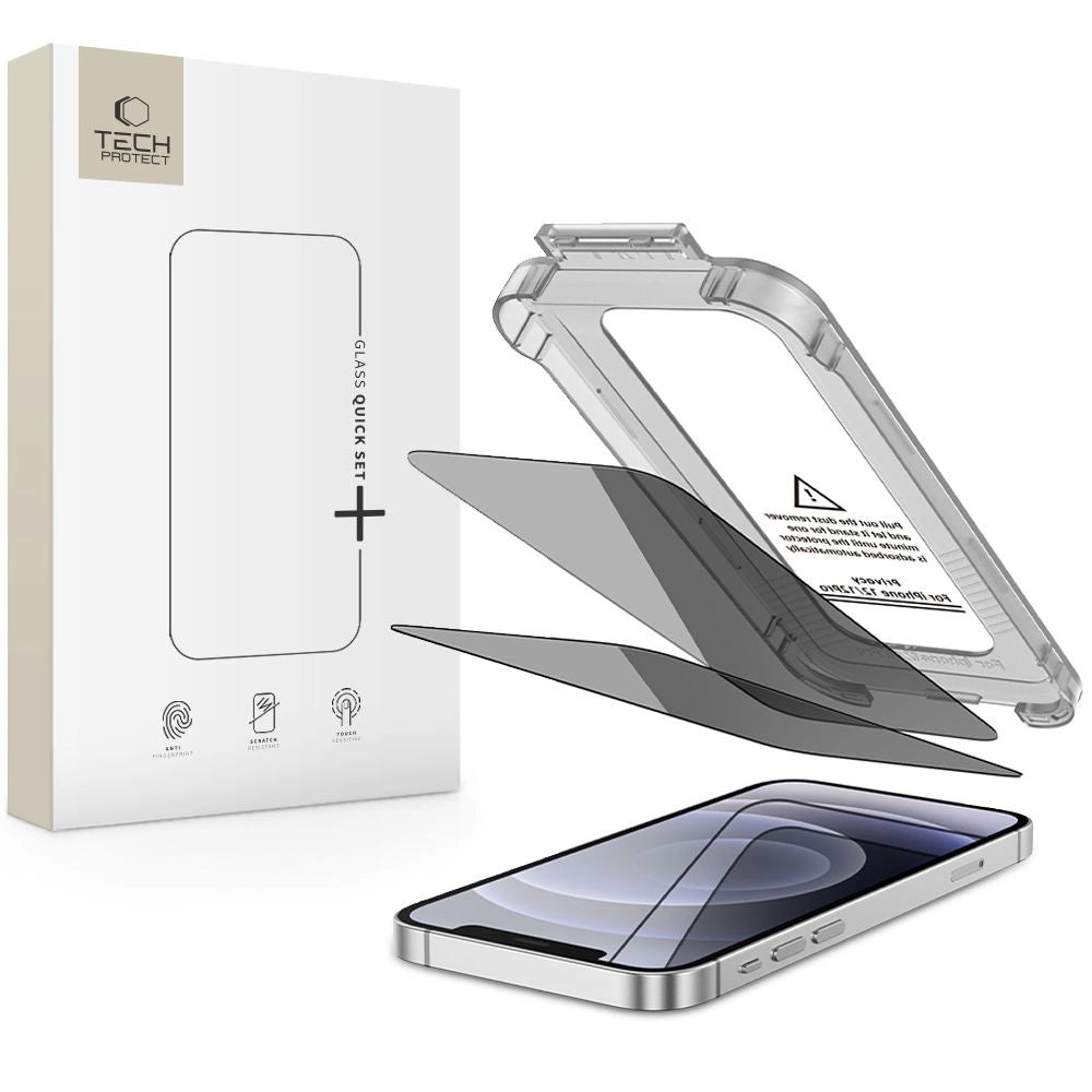 Tech-Protect Quick Set Spy+ Privacy Glass 2-pack for iPhone 12 / 12 Pro_0