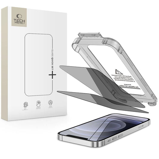 Tech-Protect Quick Set Spy+ Privacy Glass 2-pack for iPhone 12 / 12 Pro_0