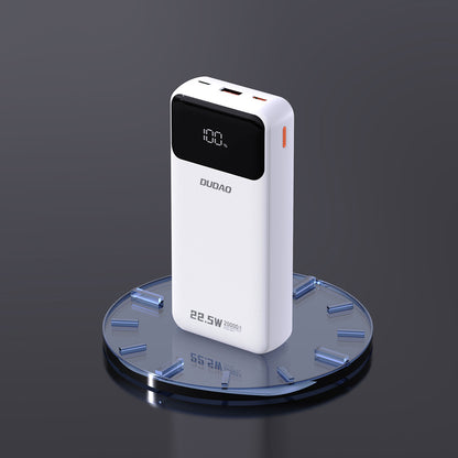 Dudao K15Pro Power Bank 20000mAh 22.5W PD USB-C / USB-A / Built-in Lightning and USB-C Cables - White_5