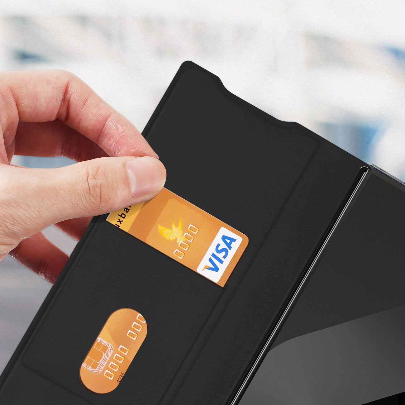 Etui Dux Ducis Brill na Samsung Galaxy Z Fold7 z zamknięciem magnetycznym - czarne_6