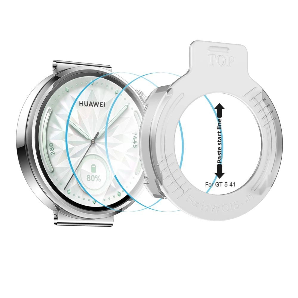 Tech-Protect Easy Set+ 2-pack tempered glass for Huawei Watch GT 5 41 mm - transparent_1