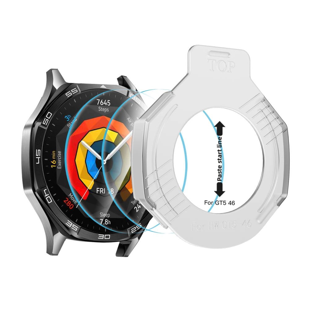 Tech-Protect Easy Set+ 2-pack tempered glass for Huawei Watch GT 5 46 mm - transparent_1