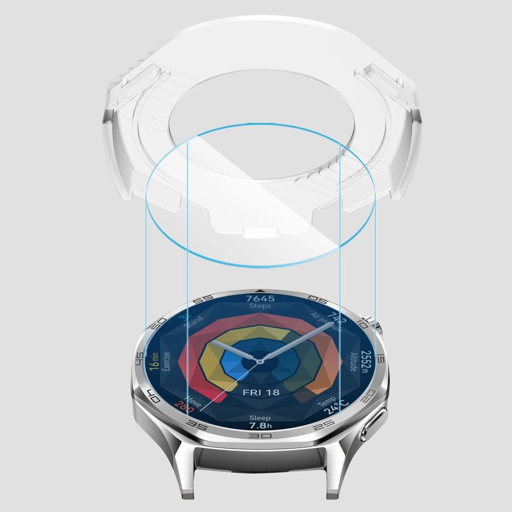 Tech-Protect Easy Set+ 2-pack tempered glass for Huawei Watch GT 5 46 mm - transparent_3