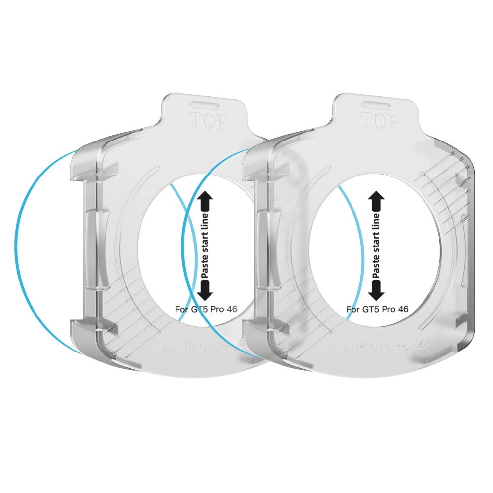 Tech-Protect Easy Set+ 2-pack tempered glass for Huawei Watch GT 5 Pro 46 mm - transparent_2