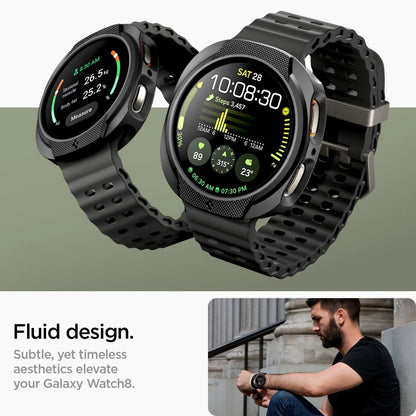Spigen Liquid Air Case for Samsung Galaxy Watch 8 40mm - Matte Black_8