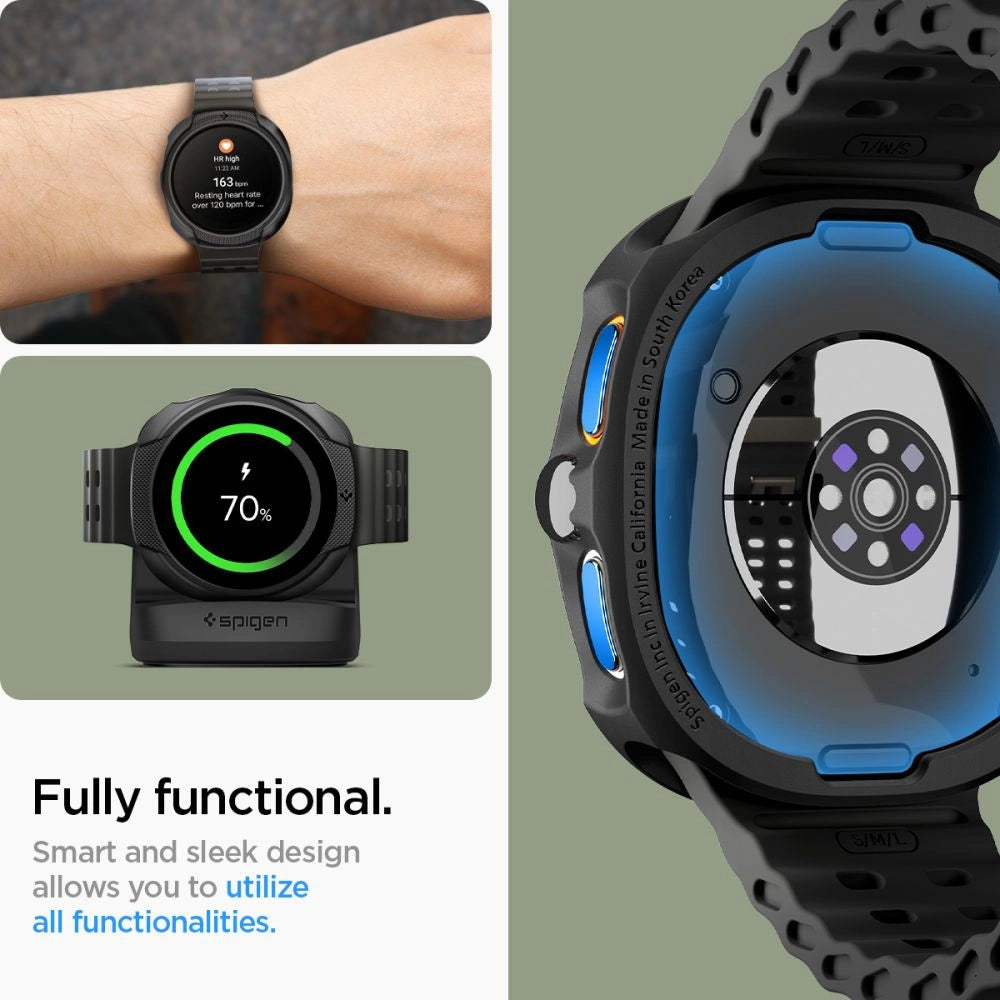 Spigen Liquid Air Case for Samsung Galaxy Watch 8 40mm - Matte Black_10