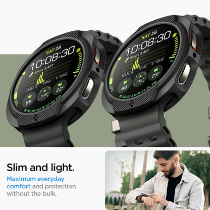 Spigen Liquid Air Case for Samsung Galaxy Watch 8 40mm - Matte Black_11