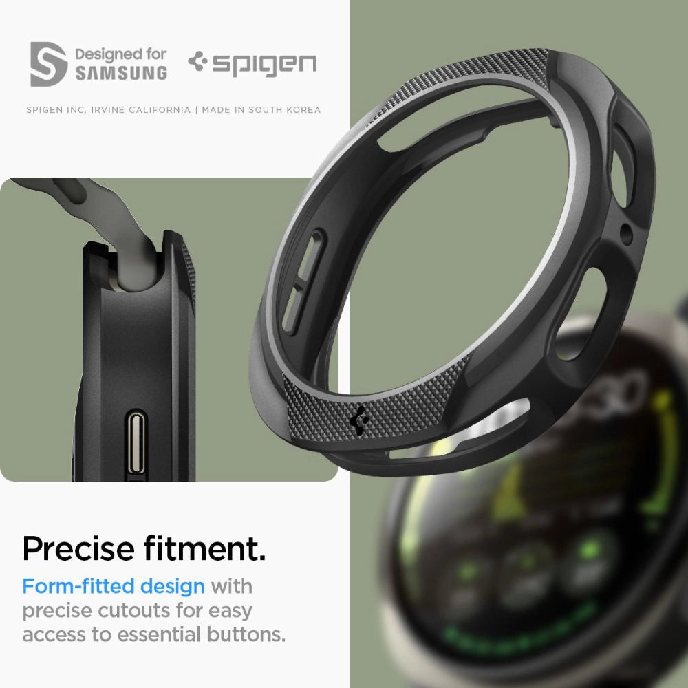Spigen Liquid Air Case for Samsung Galaxy Watch 8 40mm - Matte Black_12