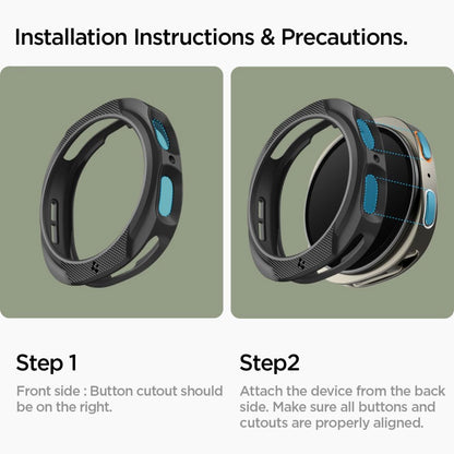 Spigen Liquid Air Case for Samsung Galaxy Watch 8 40mm - Matte Black_13