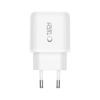 Tech-Protect NCA30 PD 30W QC3.0 USB-A / USB-C Wall Charger - White_2