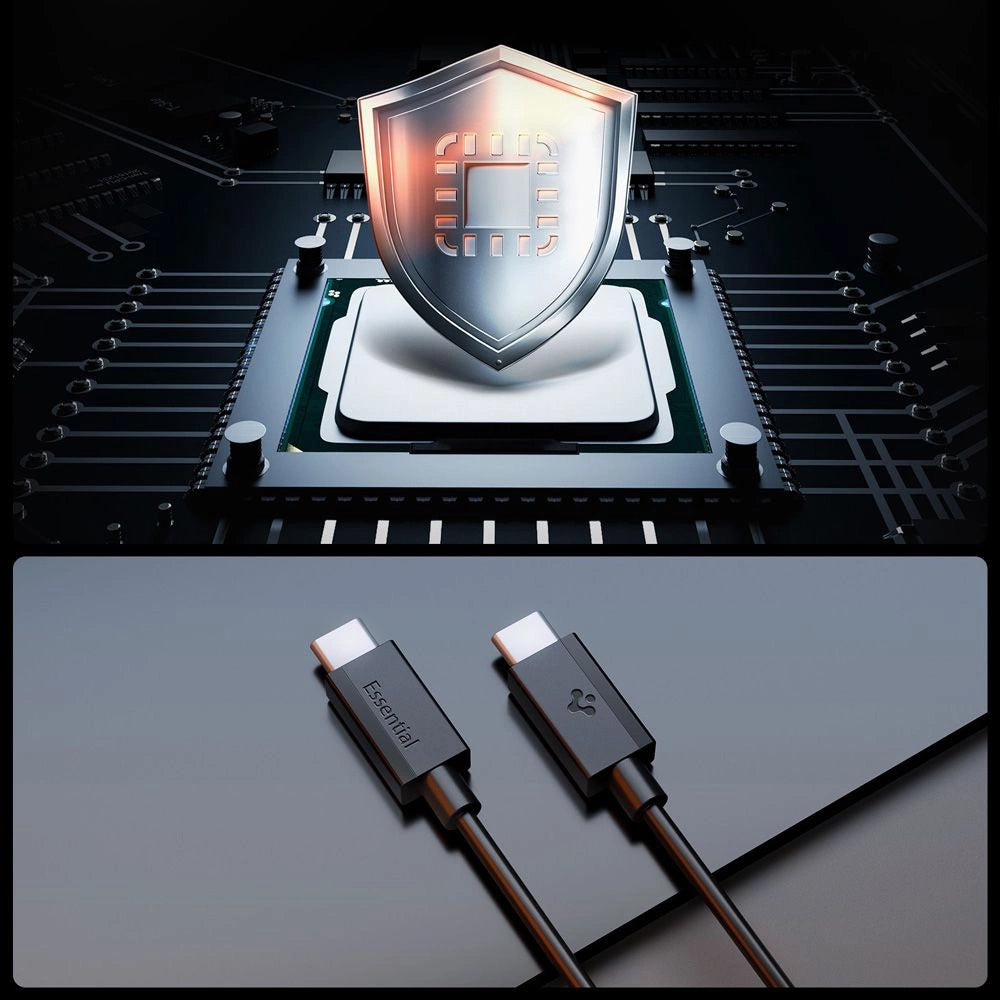 Spigen EB6020CC 60W Cable + USB-C / USB-C Cable 200 cm - Black_4