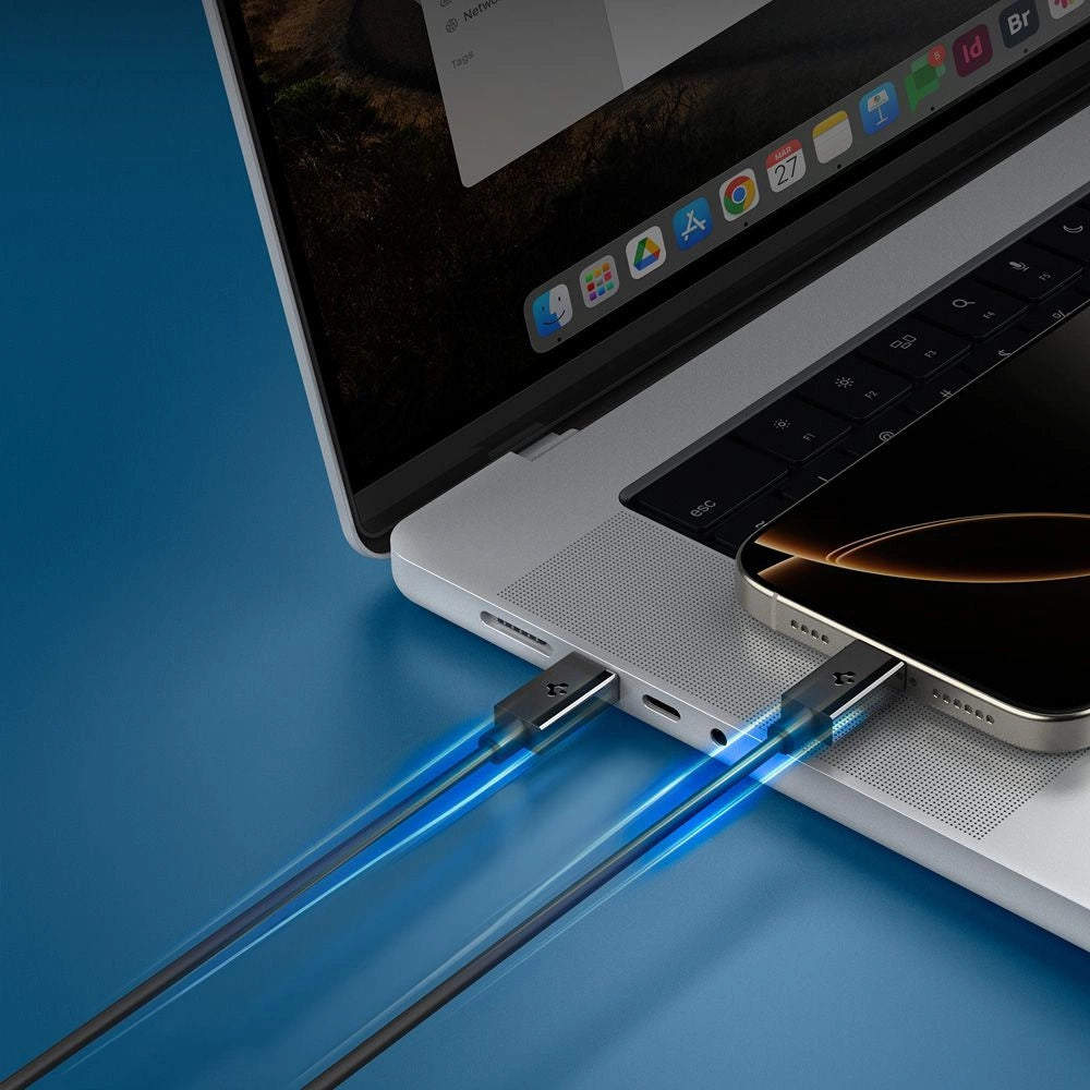 Spigen EB6020CC 60W Cable + USB-C / USB-C Cable 200 cm - Black_6