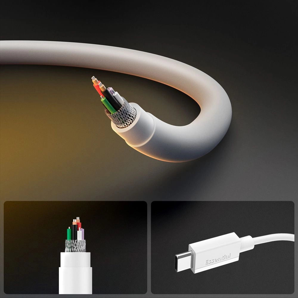Spigen EB6020CC 60W Cable + USB-C / USB-C Cable 200 cm - White_5