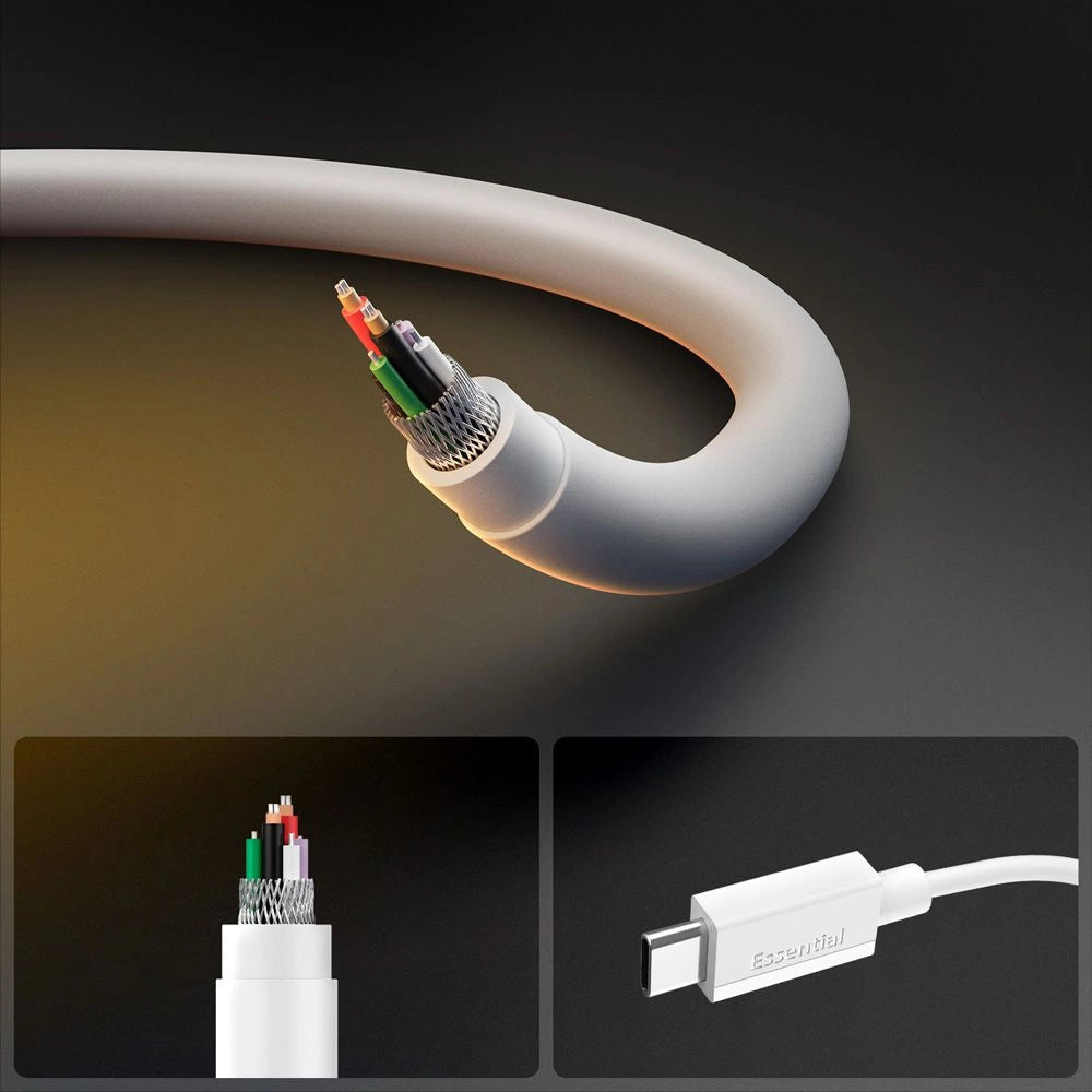 Spigen EB6010CC USB-C Cable 60W 100 cm - White_5