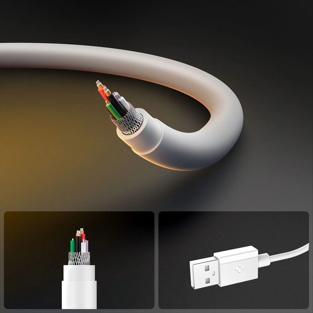 Spigen EB6010CC USB-C Cable 60W 200 cm - White_5