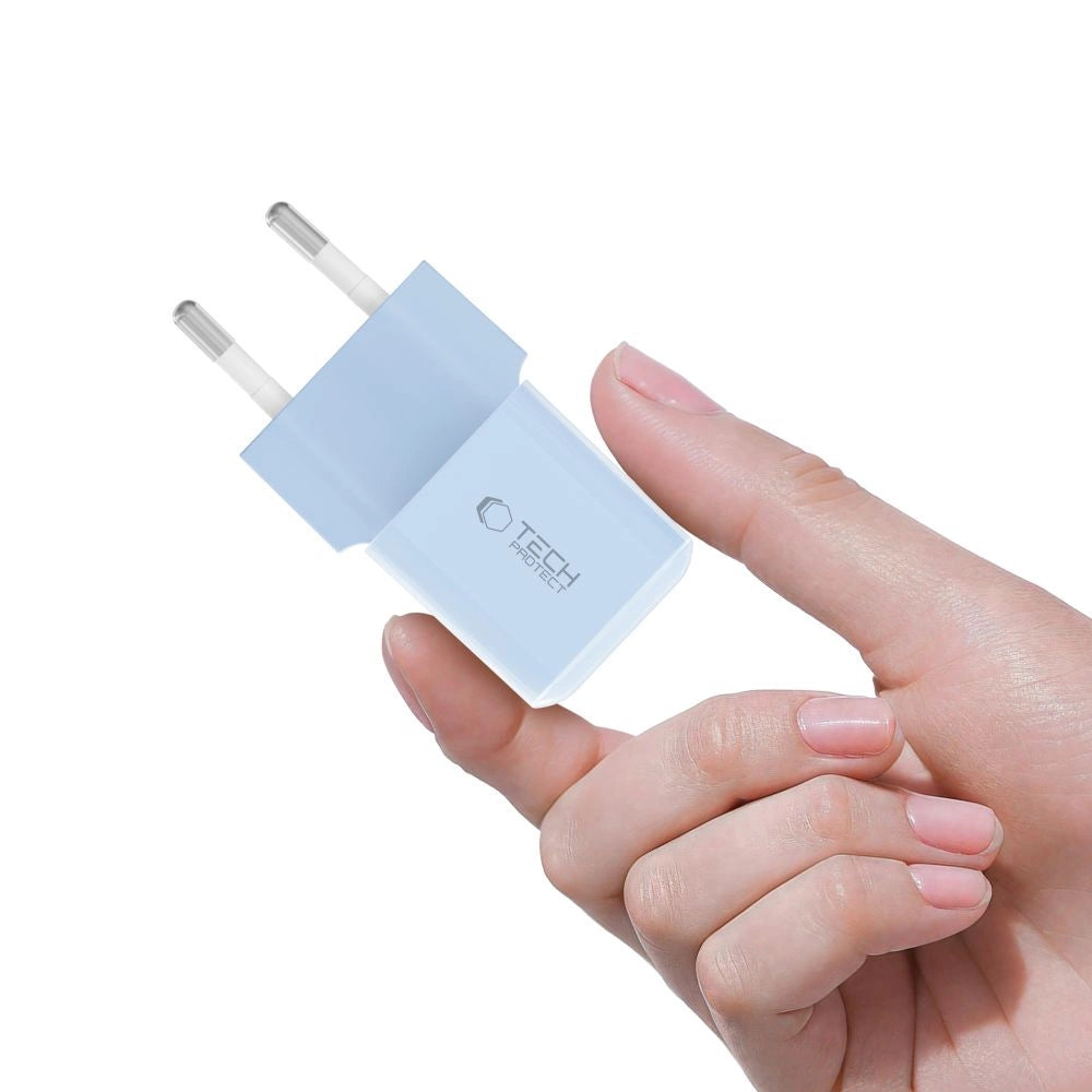 Tech-Protect NCM25 USB-C PD 25W Wall Charger - Blue_4