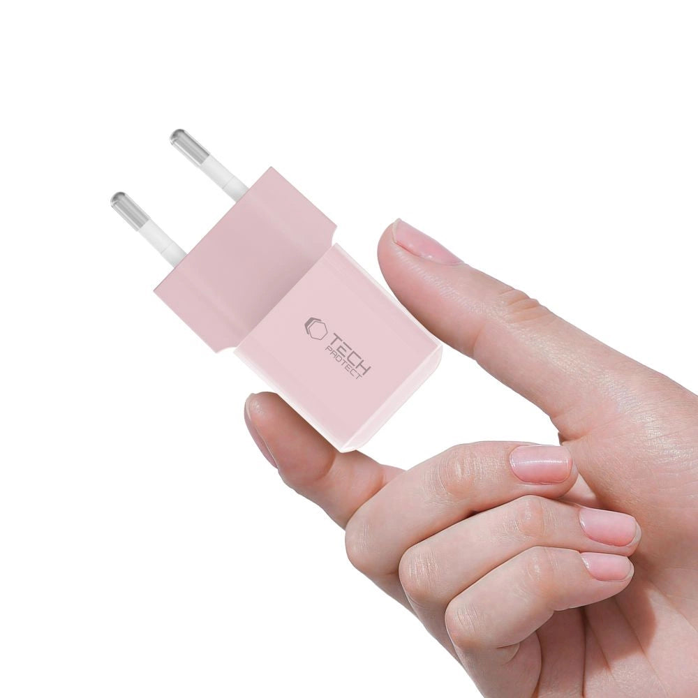 Tech-Protect NCM25 USB-C PD 25W Wall Charger - Pink_4