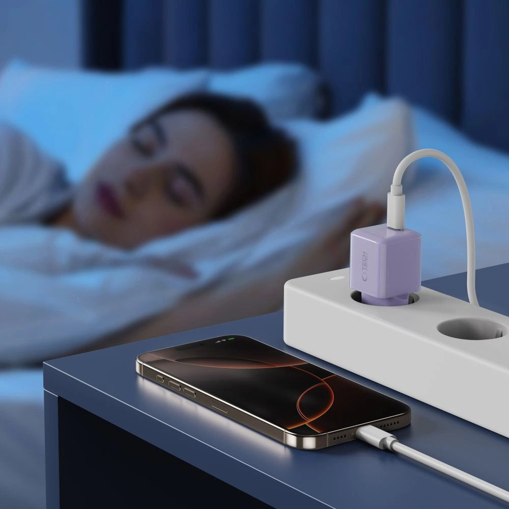 Tech-Protect NCM25 USB-C PD 25W Wall Charger - Purple_5