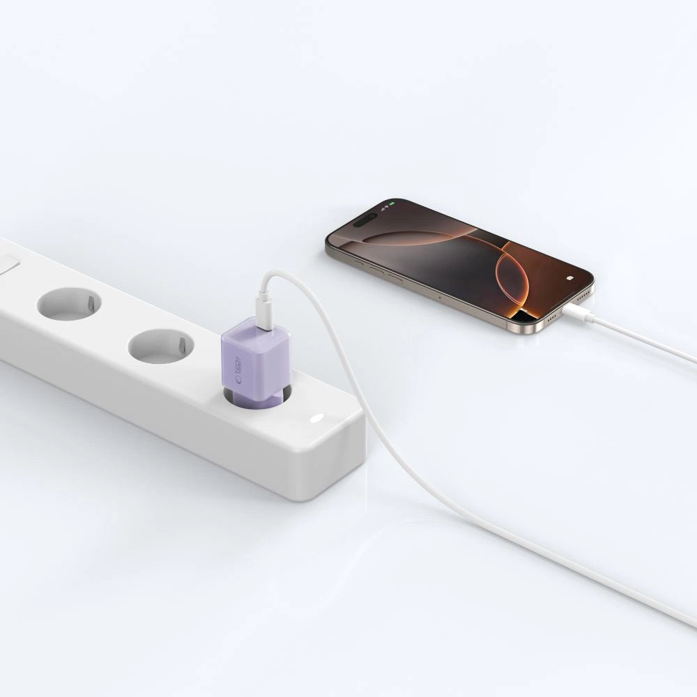 Tech-Protect NCM25 USB-C PD 25W Wall Charger - Purple_6