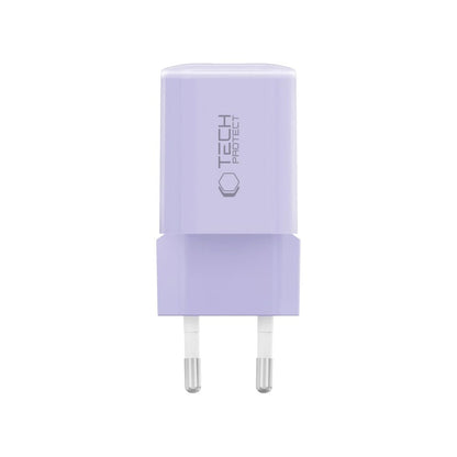 Tech-Protect NCM33 PD 33W QC3.0 USB-C / USB-C Wall Charger - Purple_2