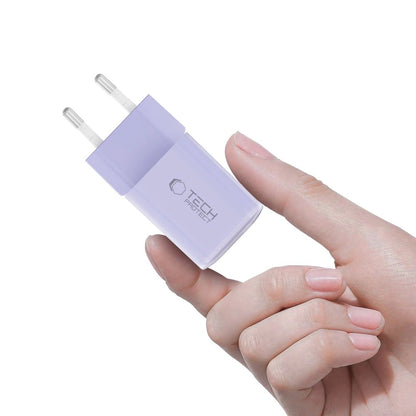 Tech-Protect NCM33 PD 33W QC3.0 USB-C / USB-C Wall Charger - Purple_4