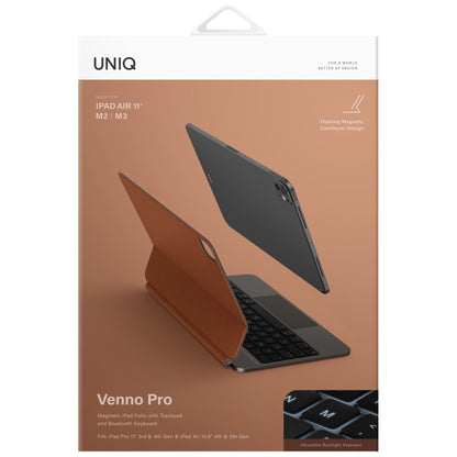 Uniq Venno Pro Magnetic Smart Case with Keyboard for iPad 11" 2025 / iPad Air 11" 2024 / 2025 / iPad Pro 11" 2018 / 2020 / 2021 / 2022 / 2024 - Brown_6