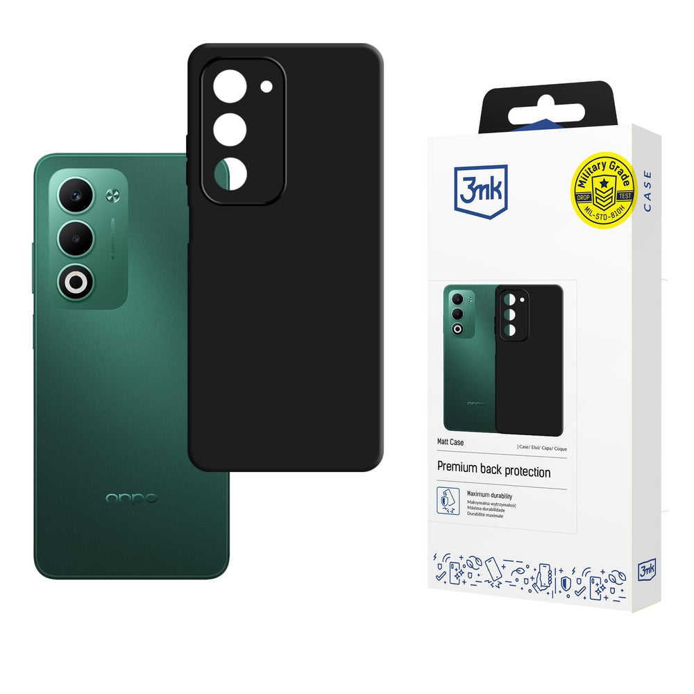 3mk Matt Case for Oppo A5 5G - Black_0