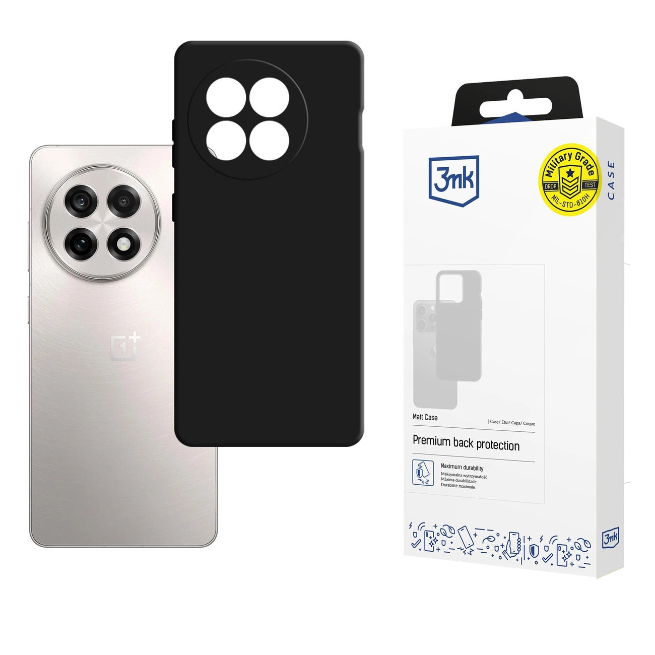 3mk Matt Case for OnePlus 13R/ACE 5 - Matte Black_0