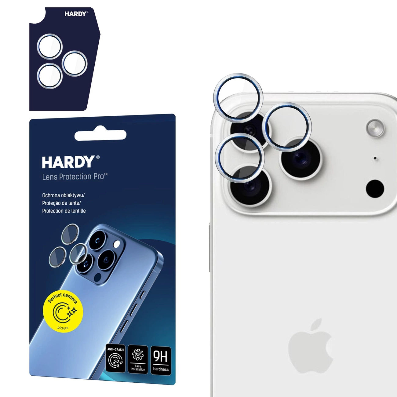 3mk HARDY Lens Protection Pro lens glass for iPhone 17 Pro / 17 Pro Max - silver_0