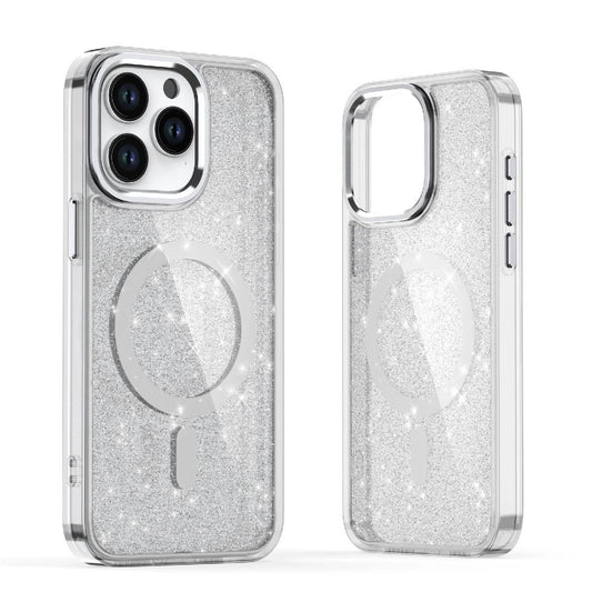 Glitter Case MagSafe Compatible for iPhone 17 Pro - Semi-Transparent_0