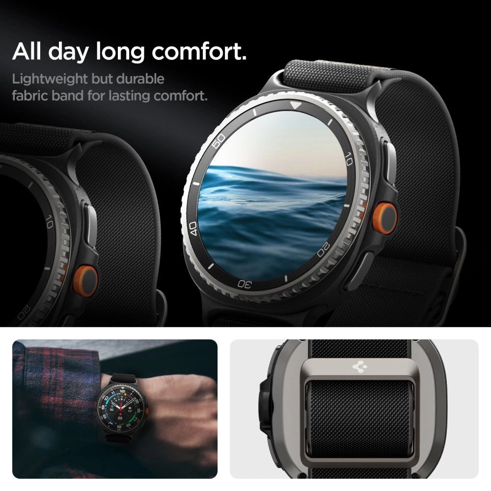 Spigen Fit Lite Strap for Samsung Galaxy Watch 40/44/46 mm - Black_9