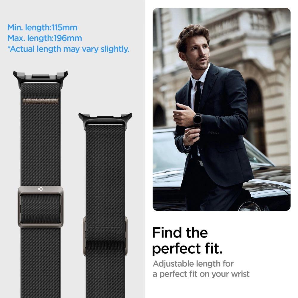 Spigen Fit Lite Strap for Samsung Galaxy Watch 40/44/46 mm - Black_10