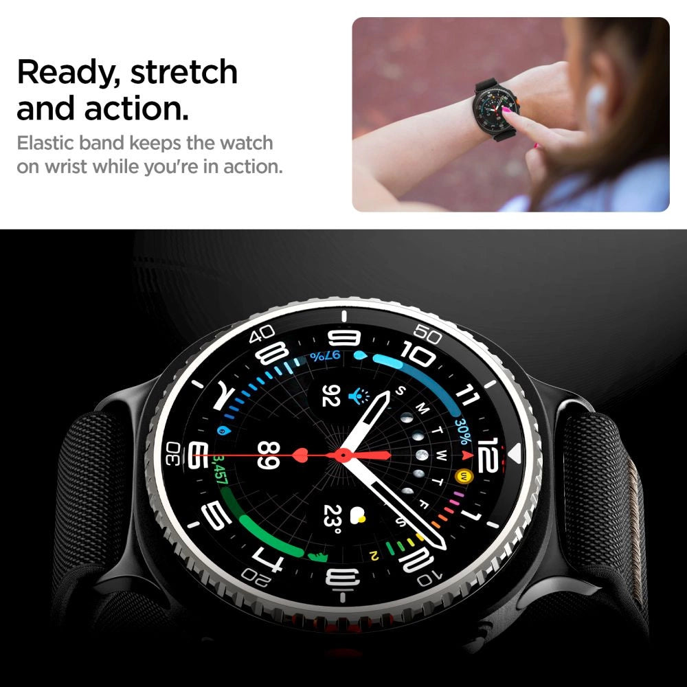 Spigen Fit Lite Strap for Samsung Galaxy Watch 40/44/46 mm - Black_8