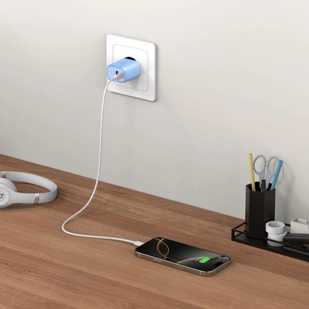 Tech-Protect NCA20 PD 20W QC3.0 USB-A / USB-C Wall Charger - Blue_5