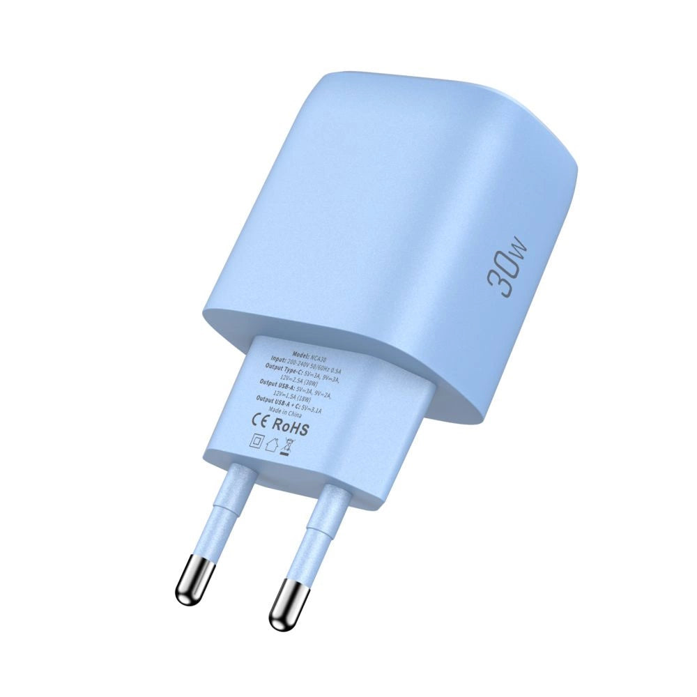 Tech-Protect NCA30 PD 30W QC3.0 USB-A / USB-C Wall Charger - Blue_3