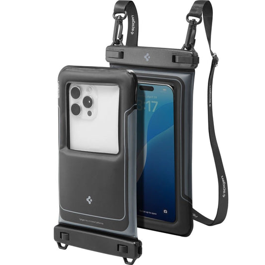 Spigen A611P 2-pack waterproof case - matte black_0