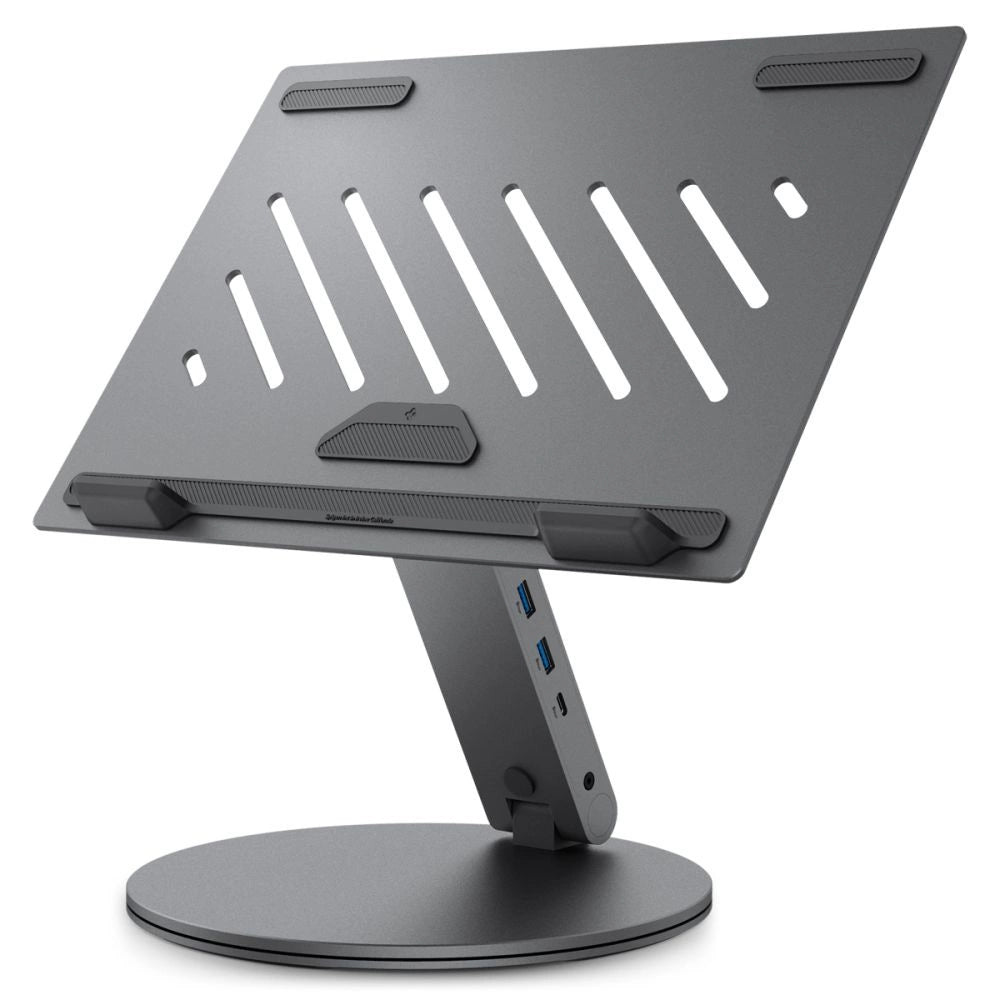 Spigen LD204H Stand + Hub 6-in-1 - Gray_0