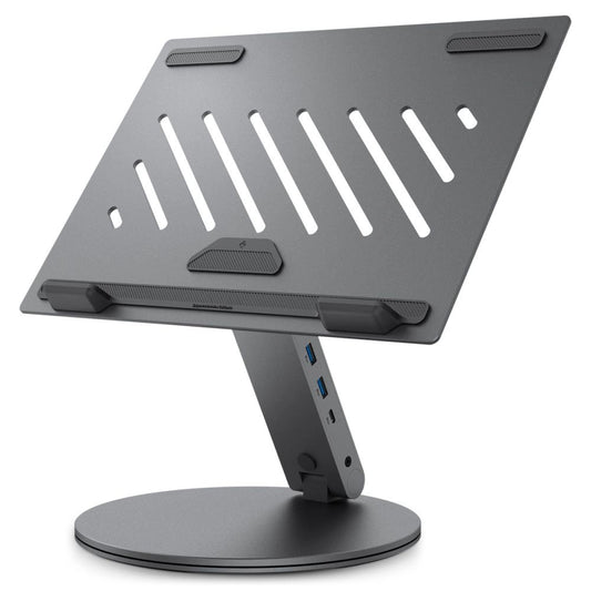 Spigen LD204H Stand + Hub 6-in-1 - Gray_0