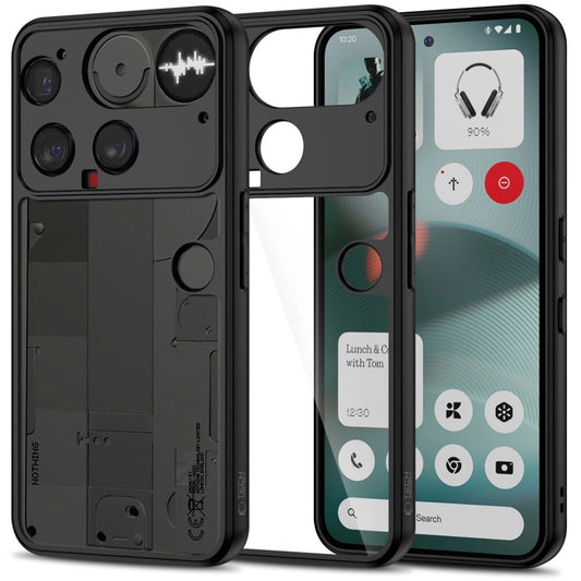 Tech-Protect MagMat Case for Nothing Phone 3 Black and Transparent_0