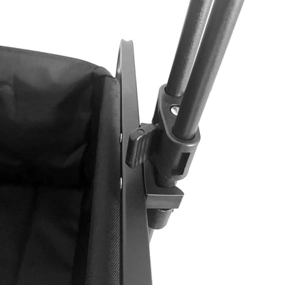 Wozinsky WZP-100 beach, tourist, garden trolley, durable, wide wheels, with safety net up to 100 kg - black_15