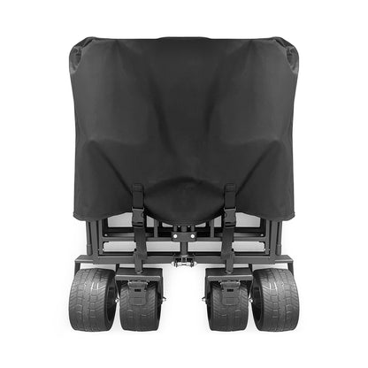 Wozinsky WZP-100 beach, tourist, garden trolley, durable, wide wheels, with safety net up to 100 kg - black_9