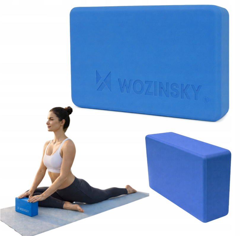 Wozinsky WKDJ-B1 Yoga Cube for Pilates and Stretching Exercises - Blue_3