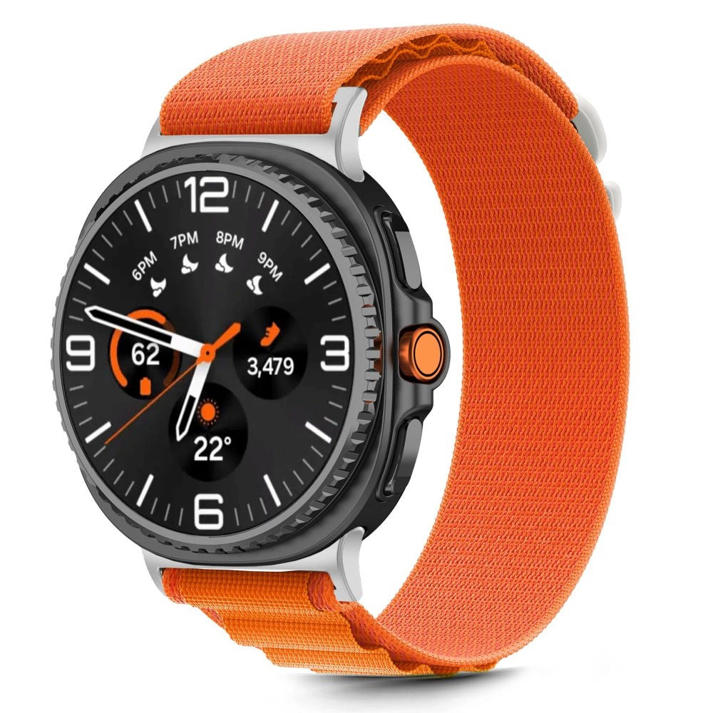 Tech-Protect Nylon Stripe Strap for Samsung Galaxy Watch 40/44/46 mm - Orange_2