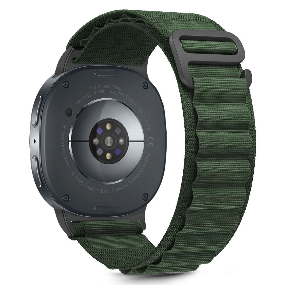 Tech-Protect Nylon Stripe Strap for Samsung Galaxy Watch 40/44/46 mm - Green_0