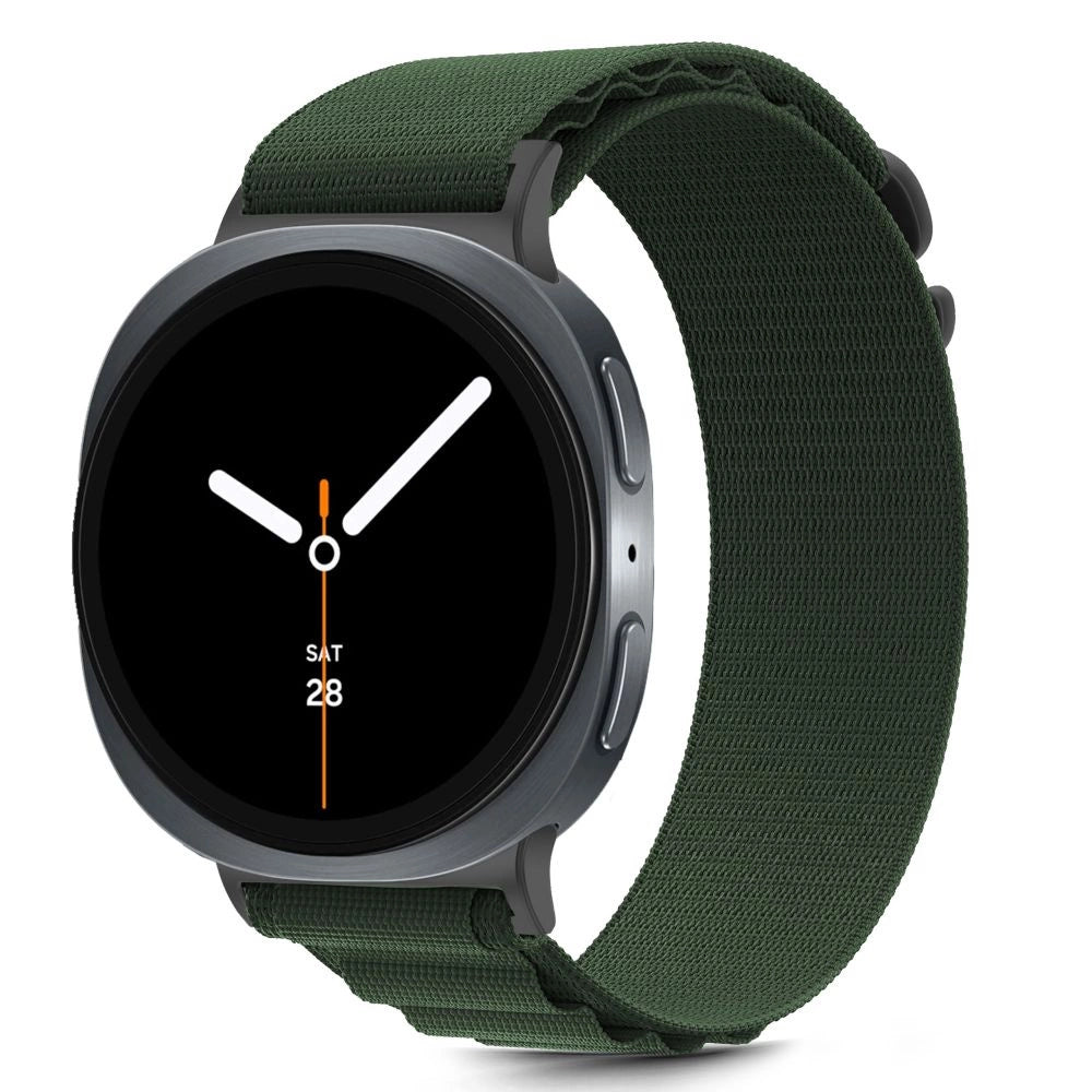 Tech-Protect Nylon Stripe Strap for Samsung Galaxy Watch 40/44/46 mm - Green_2