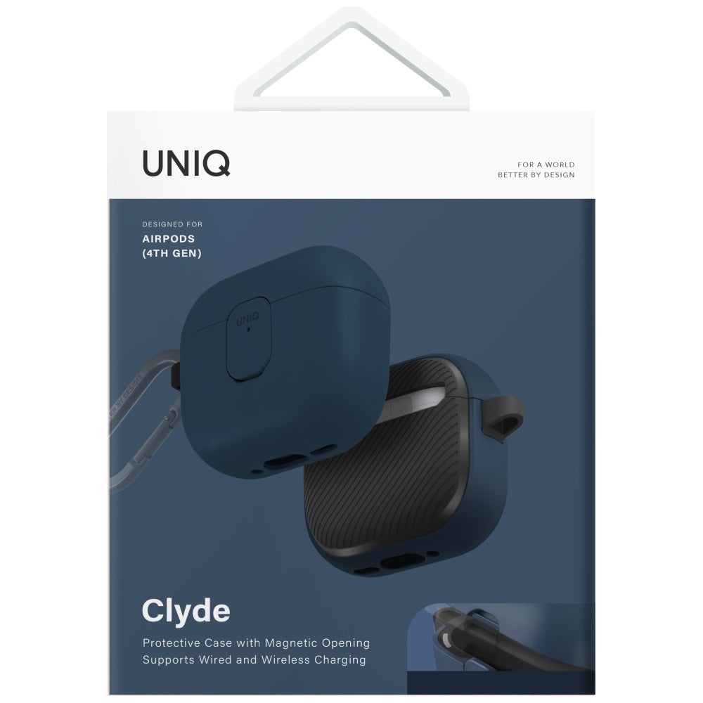 Uniq Clyde Lock Case for AirPods 4 - Blue_4