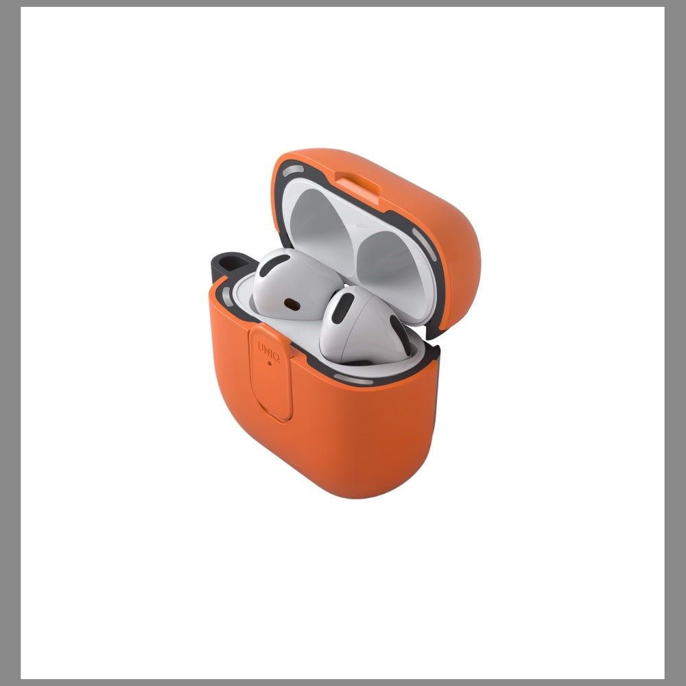 Uniq Clyde Lock Case for AirPods 4 - Orange_1