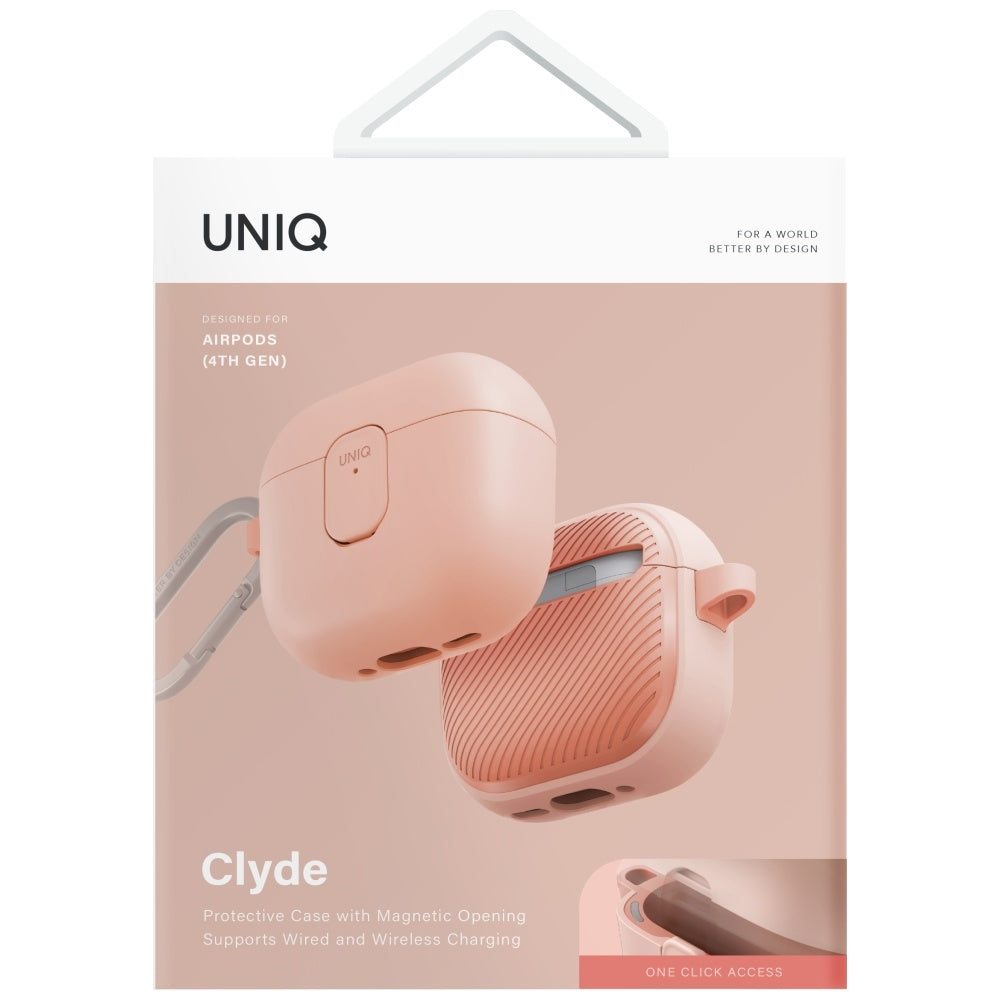 Uniq Clyde Lock Case for AirPods 4 - Pink_4