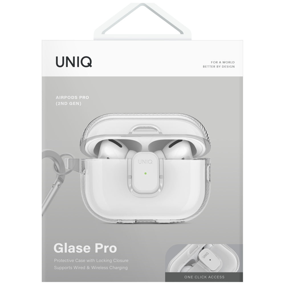 Uniq Glase Pro Case for AirPods Pro 2 - Transparent_1