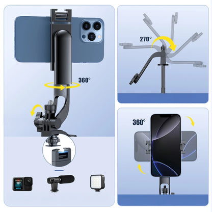 Wozinsky Selfie stick WC1Y30S telescopic tripod 1.3m with phone holder - black_11